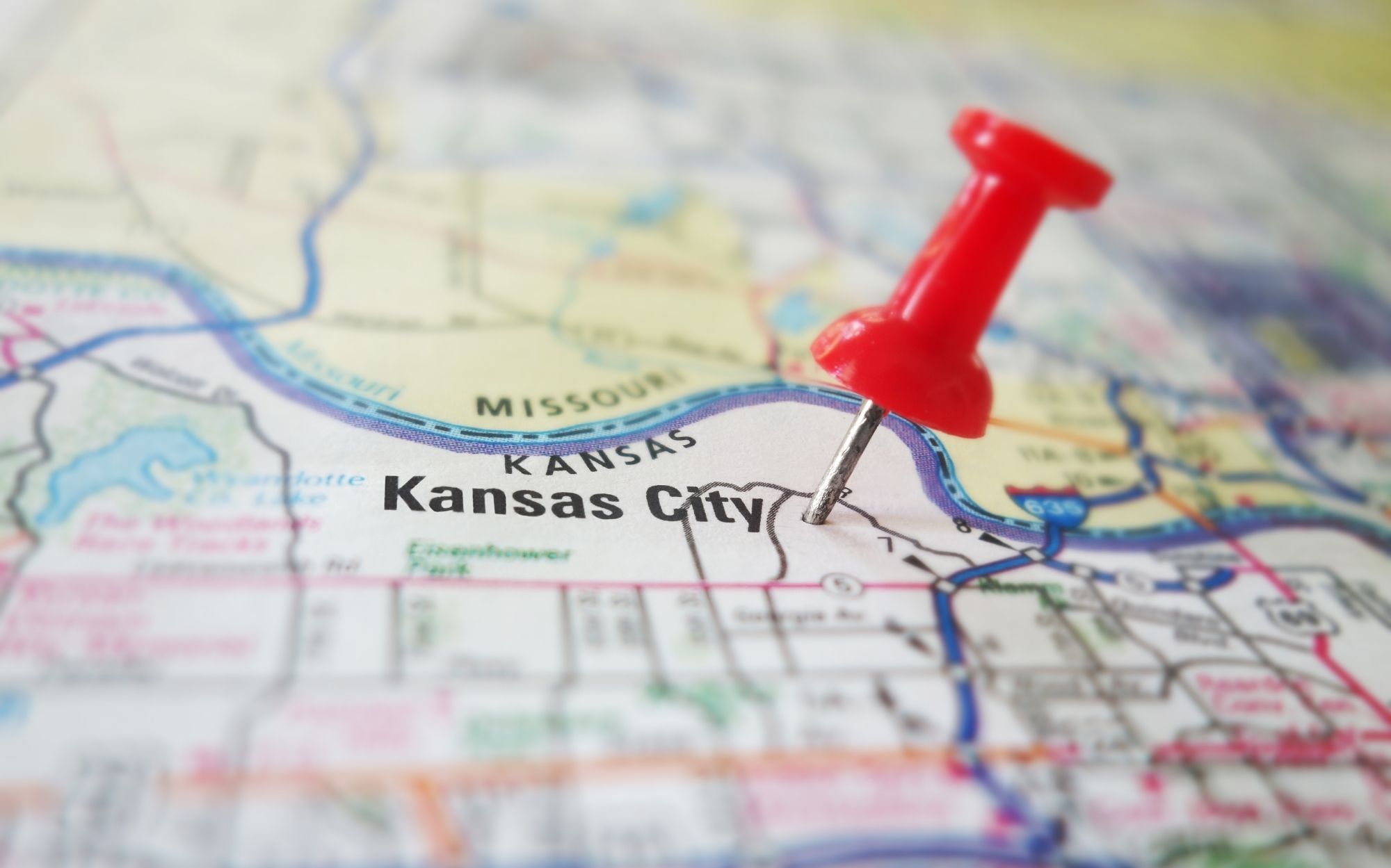 Kansas City map pinpoint